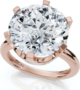 Pompeii3 Certfied 6Ct Diamond Engagement Ring Solitaire 14k Gold Lab Grown