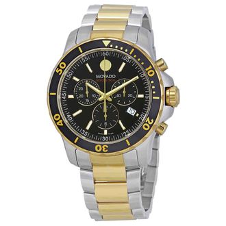 Movado Series 800 Chronograph Black Dial Mens Watch 2600146
