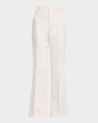 Vince Mid-Rise Flare Trousers