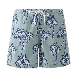 Eton Palm Tree Swim Shorts - male - Eton - Beachwear - Multicolor - XL - Swimwear