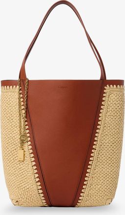 Chlo&eacute; Borsa a spalla Chlo&eacute; Spin in pelle e rafia - CHLOE - gender_Woman