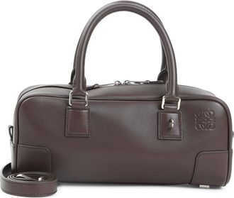 Loewe Dark Brownie Calf Skin Amazona 23 Cropped Bag-Donna