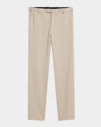 Brioni Men & apos;s Wool Twill Flat-Front Pants