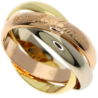 Cartier Trinity Pink White Yellow Band Ring (Pre-Owned)