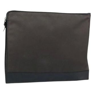 Bottega Veneta Pre-owned Clutches, female, Brown, Size: ONE SIZE Pre-owned Canvas Clutch