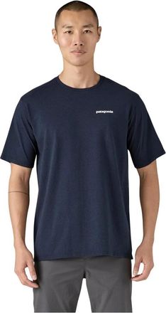 Patagonia P-6 Logo Responsibili-Tee - Heren - Outdoor shirts - Blauw - XL - Fitness
