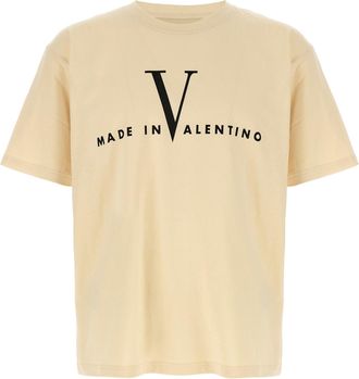 Valentino Garavani Made In Valentino T Shirt Beige-Uomo