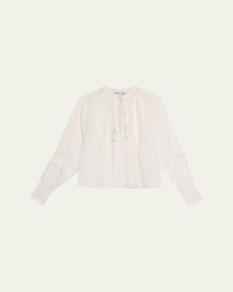 Veronica Beard Sawyer Ramie Blouse