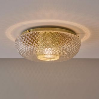AM.PM Plafondlamp in geslepen glas en messing, MISTINGUETT