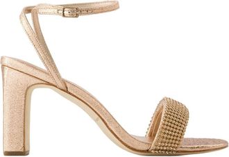 Loeffler Randall Womens Shay Sandals Synthetic Leather Dune Beige Shoes