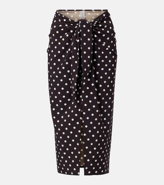Karla Colletto Polka-dot beach cover-up