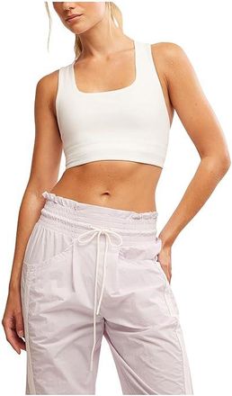 Free People Movement Win Win Bra Womens Workout White : XL (Womens 16), Cotton/Elastane
