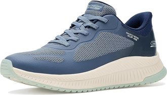 Skechers Hands Free Slip-Ins Bobs Squad 4 - Staple Look Womens Shoes Blue/Multi : 5.5 B - Medium, Synthetic/Textile