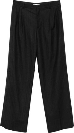Spina Herringbone Pleated Trousers
