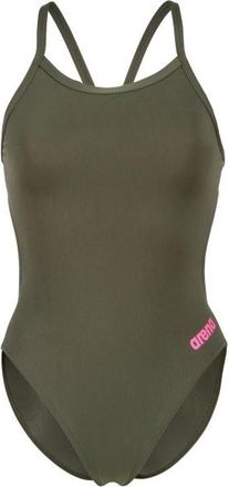 Arena Team Swimsuit Challenge Solid Badeanzug f&uuml;r Damen | oliv