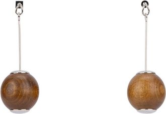 Jacquemus Les Grandes Boucles Nodo - Dames - Oorbellen - Bruin - ONE Size - Accessoires