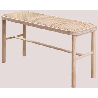 Sklum Panca in rattan e legno Riolut SKLUM