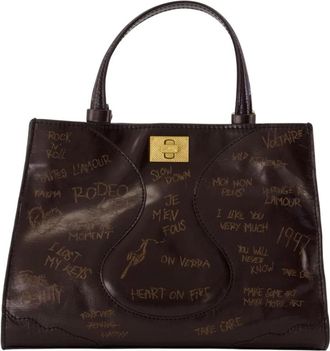 Zadig&Voltaire Jack Nano Vintage Patent Bag - Dames - Shoppers - Bruin - ONE Size - Leer - Tassen
