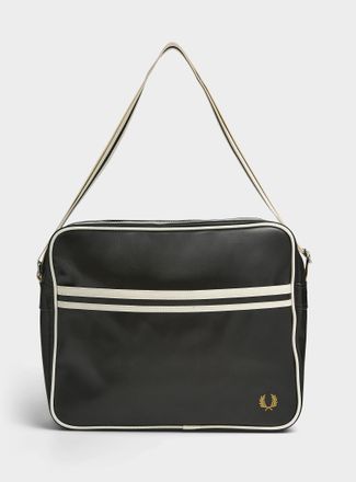 Fred Perry Mens Preppy-stripe laptop bag