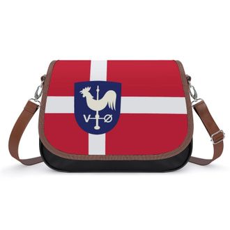 Generic Albertslund Flag Fashion Womens Crossbody Bags Novelty Handbag Shoulder Bag Purse