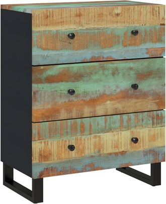 vidaXL Aparador De Madera Maciza Reciclada 60x33x75 Cm Vidaxl