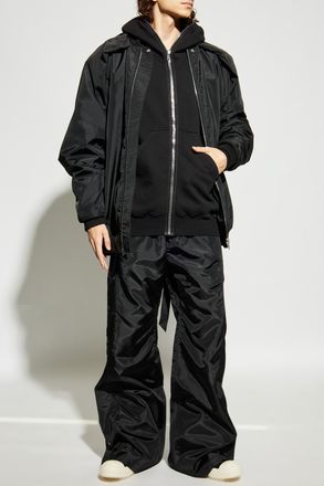 Rick Owens Hoodie Gimp, Mens, Black
