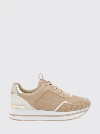 Michael Kors Sneakers platform Raina in tela monogram e mesh con suola platform
