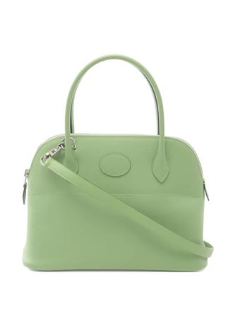 Herm&egrave;s 2020 27 Bolide tote bag - women - Lambskin - One Size - Green