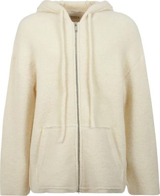 Laneus Zip-through Sweatshirt - Heren - Sweatshirts & Hoodies - Wit - Maat: S