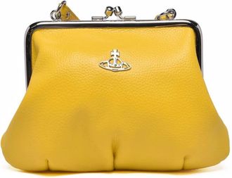 Vivienne Westwood Yellow Polyurethane Frame Clutch