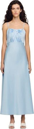 Sandro Satin-effect maxi dress in Blue Sky at Nordstrom, Size 36 Eu