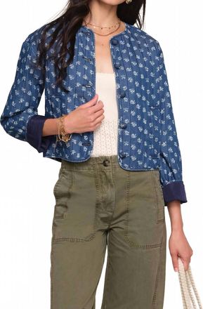 Heartloom Sabrina Crewneck Jacket In Ocean
