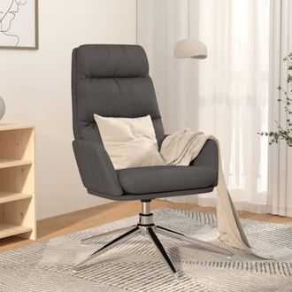 vidaXL Sill&oacute;n De Relax De Tela Gris Oscuro Vidaxl
