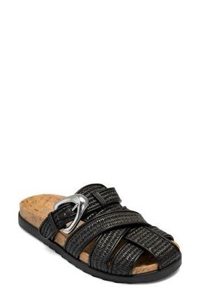 Aerosoles Liberty Woven Raffia Fisherman Mule in Black Basket Raffia at Nordstrom Rack, Size 8.5