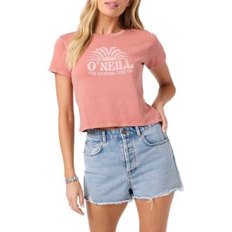 O'Neill Throne Cotton Graphic Baby Tee in Canyon Rose at Nordstrom, Size Xx-Large