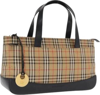 Burberry Pre-owned Canvas Handtas - Dames - Vintage Handtas - Beige - ONE Size - Vintage