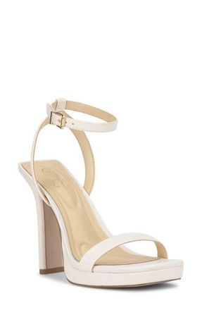 Jessica Simpson Adonia Ankle Strap Platform Sandal in Natural 13 at Nordstrom, Size 8.5