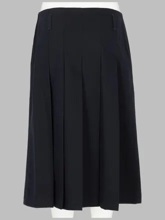 A.P.C. Pleated Organic Cotton Skirt - Black