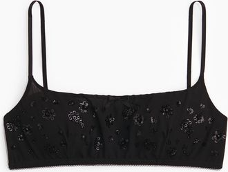H&M Soft-BH mit Pailletten - Schwarz