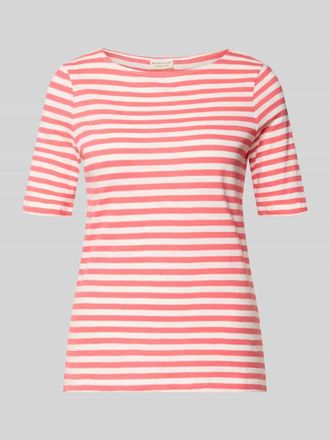 Tom Tailor Regular Fit T-Shirt aus reiner Baumwolle in Koralle, Gr&ouml;&szlig;e XXXL