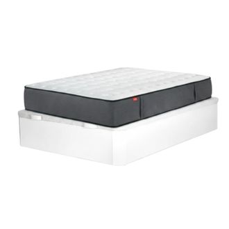 Colch&oacute;n Morfeo Pack Canap&eacute; madera blanco + Colch&oacute;n Hibrido Altus 160x200