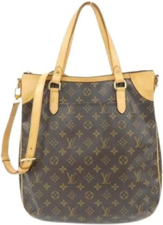Louis Vuitton Pre-owned Tote Bags, female, Brown, Size: ONE SIZE Pre-owned Canvas Tote Bag