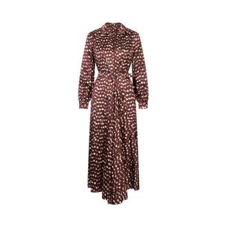 Kiton Shirt Dress - Dames - Shirt Kleedjes - Bruin - M - Kleedjes