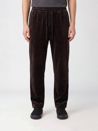 Yohji Yamamoto Pantaloni in velluto con coulisse in vita e tasche laterali
