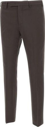 Pantaloni Torino Dieci Broeken - Heren - Slim Fit Broeken - Bruin - S - Wol - Broeken