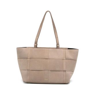 DeMellier Tote Bags, female, Beige, Size: ONE SIZE Florence Woven Tote