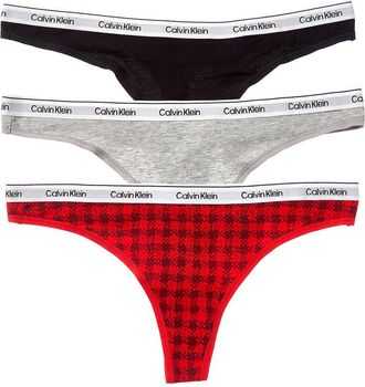 Calvin Klein 3Pk Modern Logo Thong