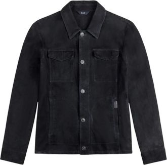 Fay Overhemdjas van Su&egrave;de - Heren - Spijkerjassen - Blauw - L - Su&egrave;de - Jassen