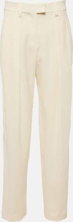 Brunello Cucinelli High-rise gabardine wide-leg pants