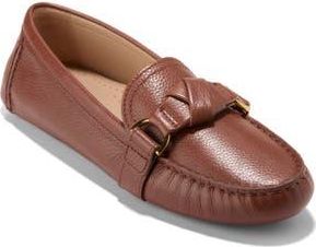 Cole Haan Emmie Bow Driver Loafer in Dark Cuoio Leather at Nordstrom Rack, Size 6.5